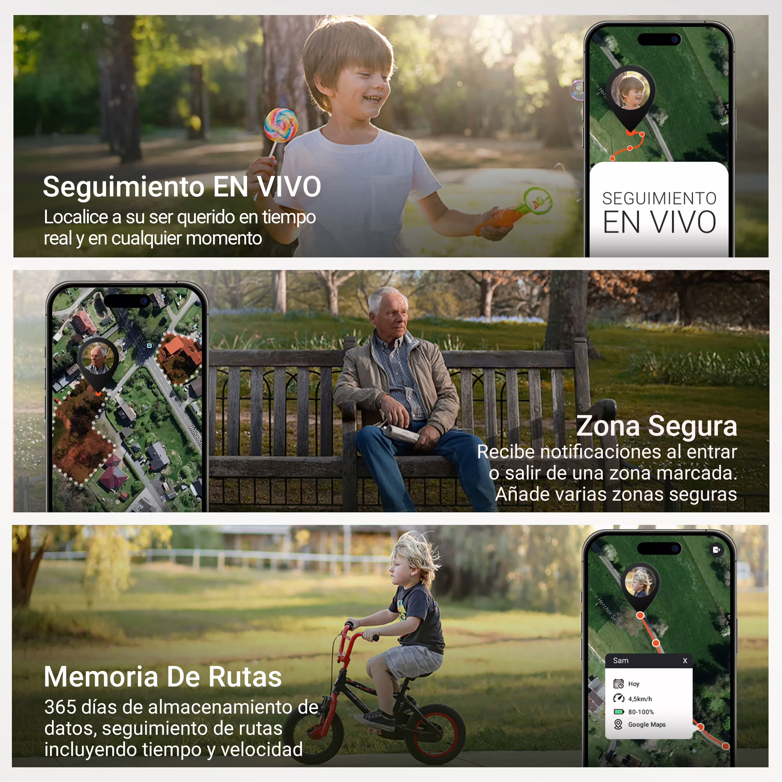 Funciones EASY Finder 4G incl. función de mensajes de voz PAJ GPS Tracker