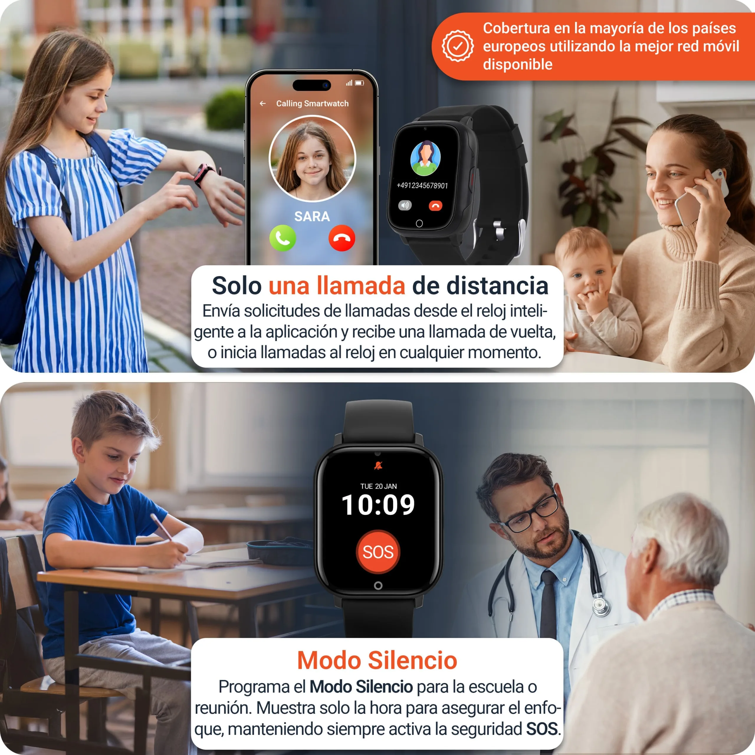Función de llamada SMARTWATCH Finder 4G PAJ GPS