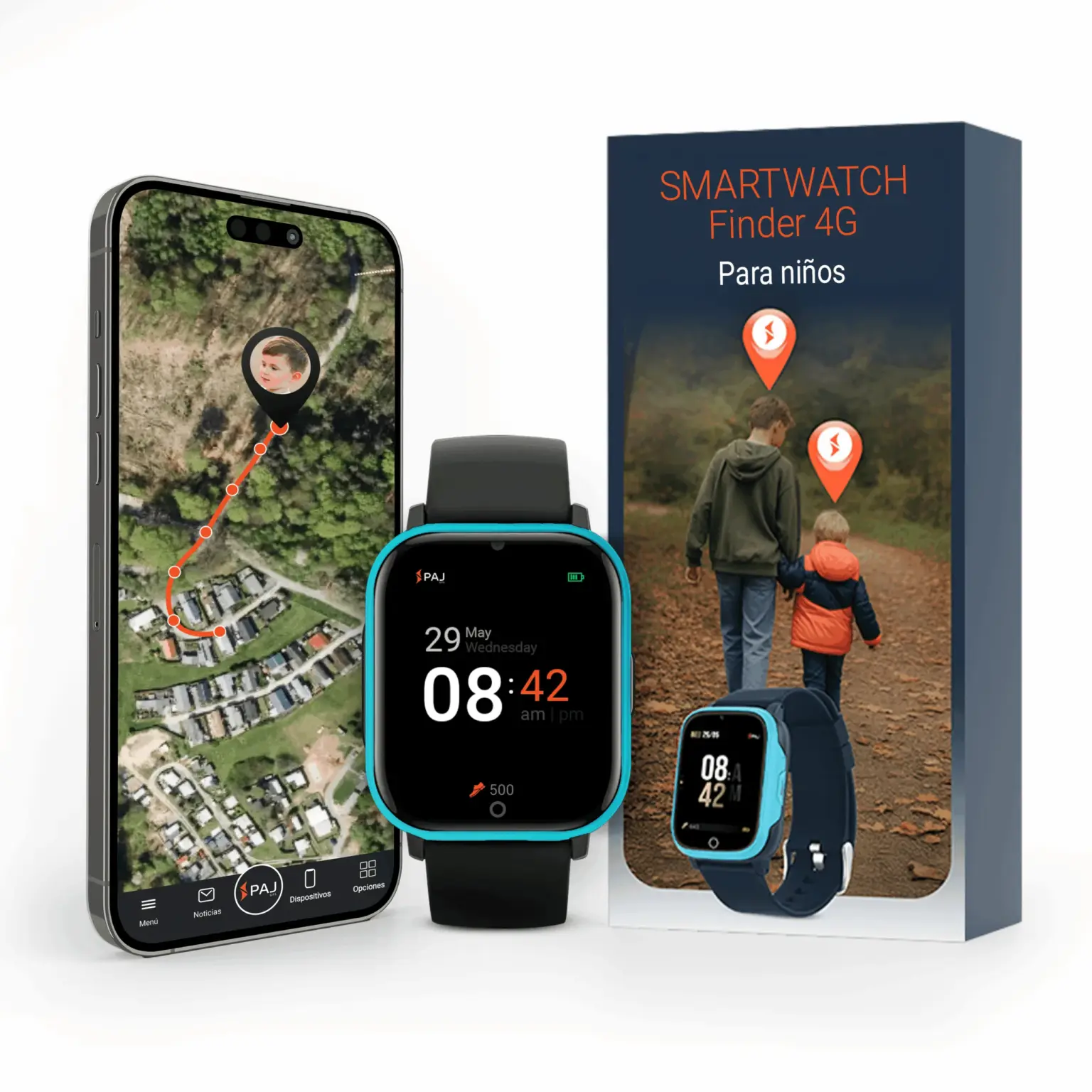 PAJ SMARTWATCH Finder 4G azul claro Localizador GPS