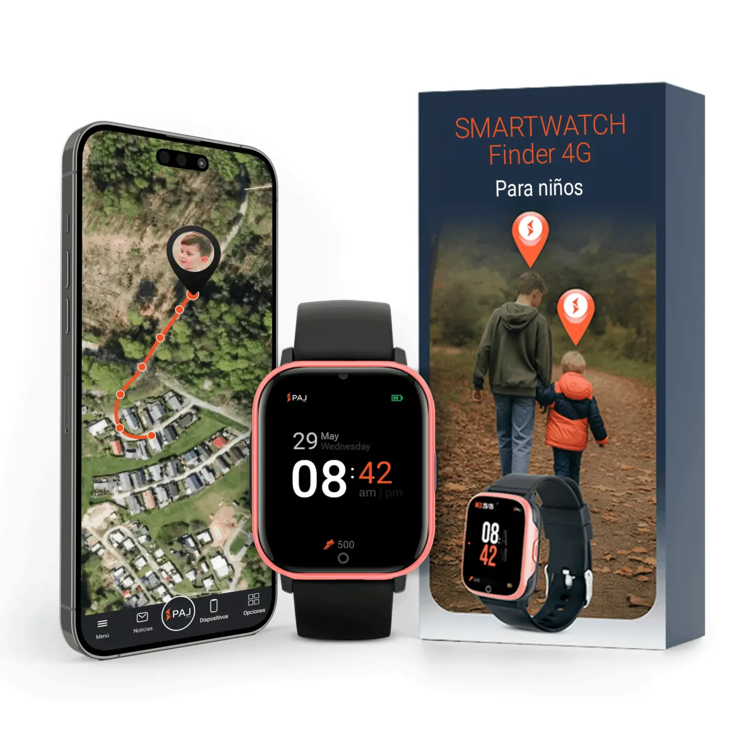PAJ SMARTWATCH Finder 4G rosa Localizador GPS