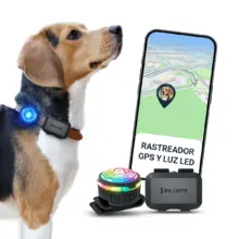Localizador GPS para perros y luz LED PET Finder 4G Mini