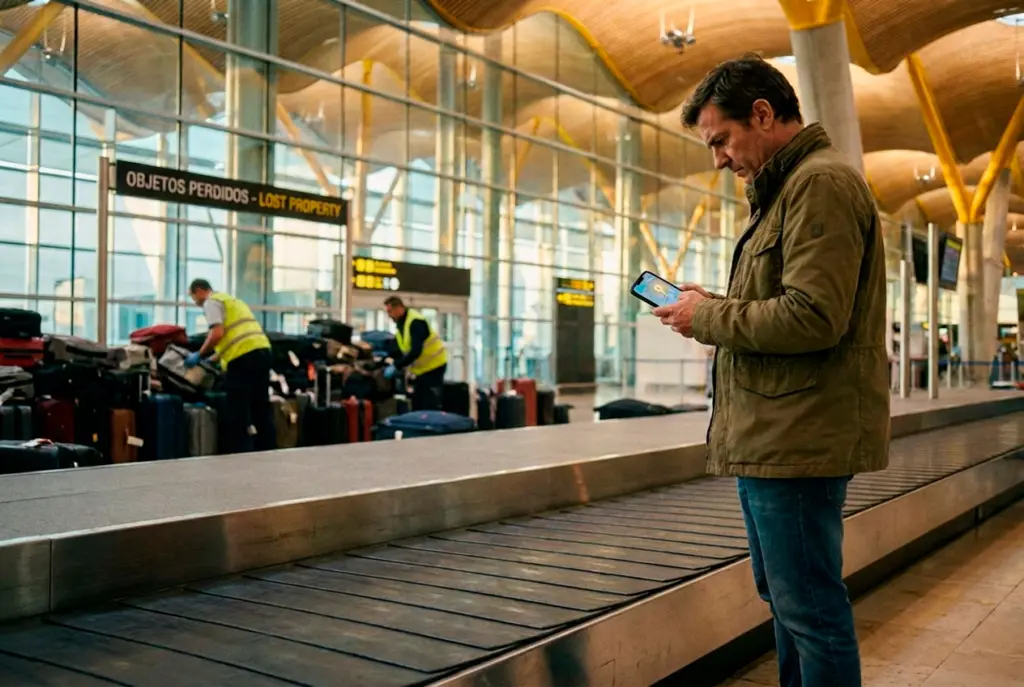 Maleta perdida en el aeropuerto