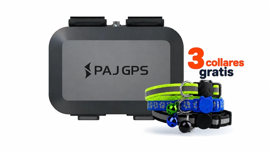 Pet Finder 4G Mini con tres correas para gato